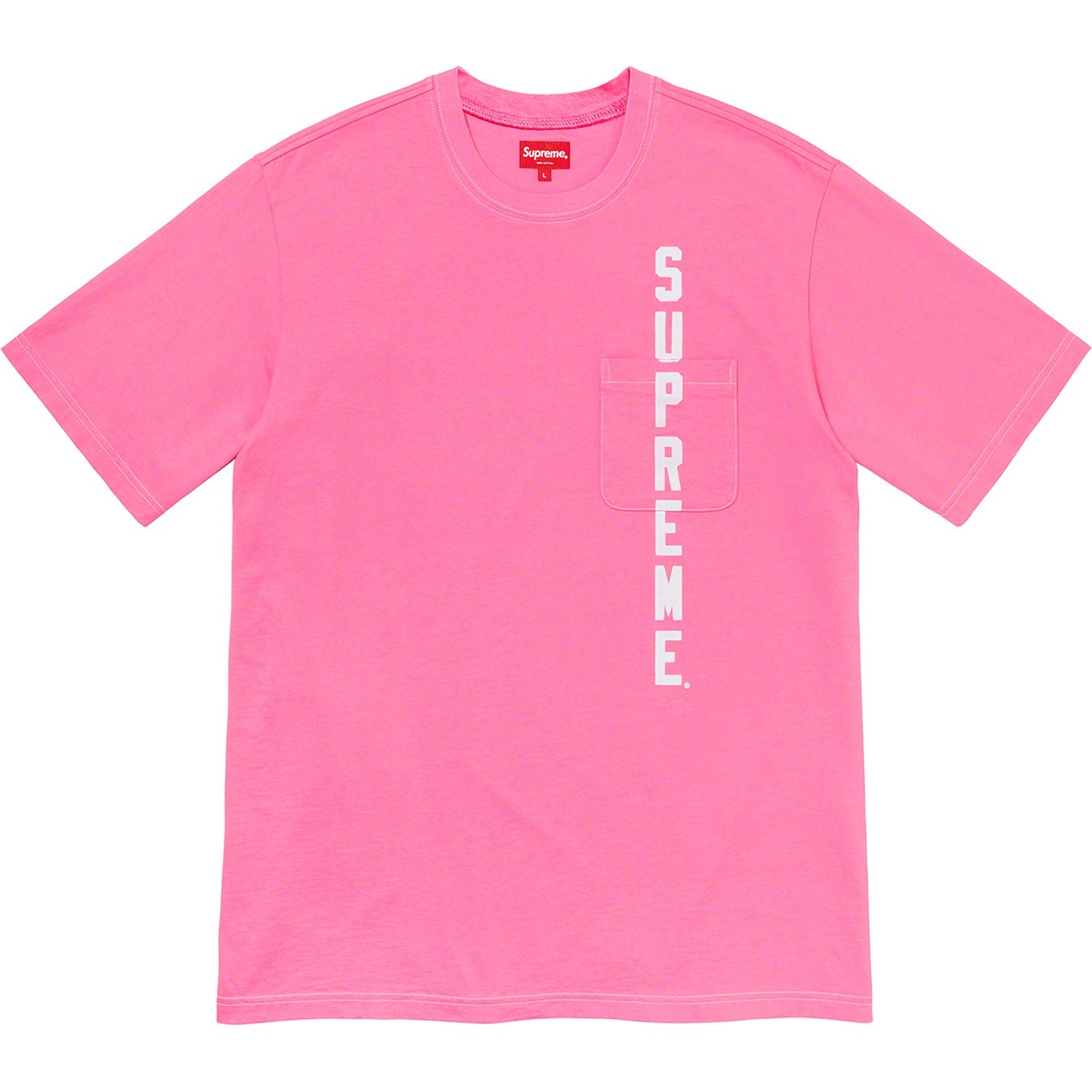 Contrast Stitch Pocket Tee view 5